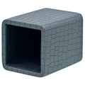 jags-mumbai 1 Leather Pen Stand Leather Pen Stand Square Crocodile Greay Tumbler LPSS04