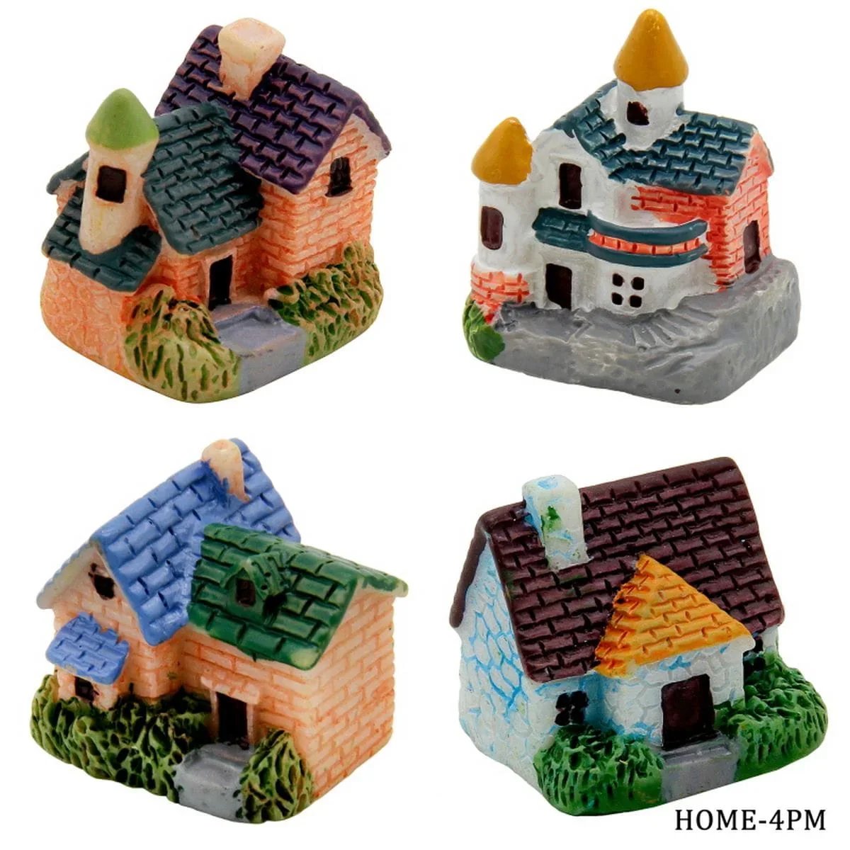 jags-mumbai 1 Miniature Model Accessories Model Home 4pcs HOME-4PM