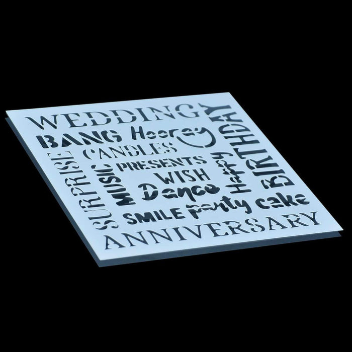 Jags Drawing Stencil Plastic 6x6 1Pcs 6 No JSP6X6-6