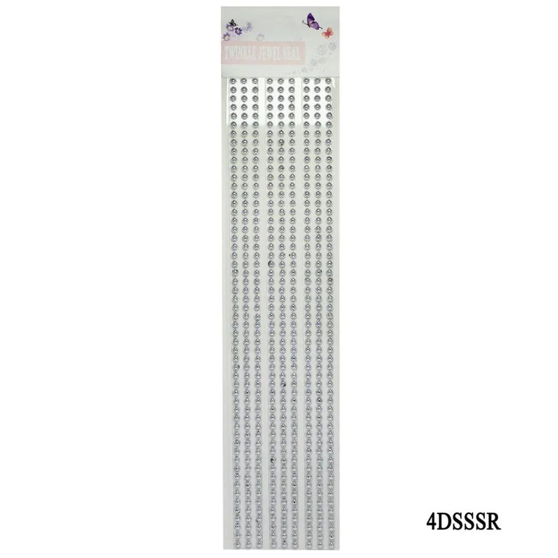 jags-mumbai 1 Stickers Sticker Pearl Silver Twinkle Jewel SeT 4DSSSR