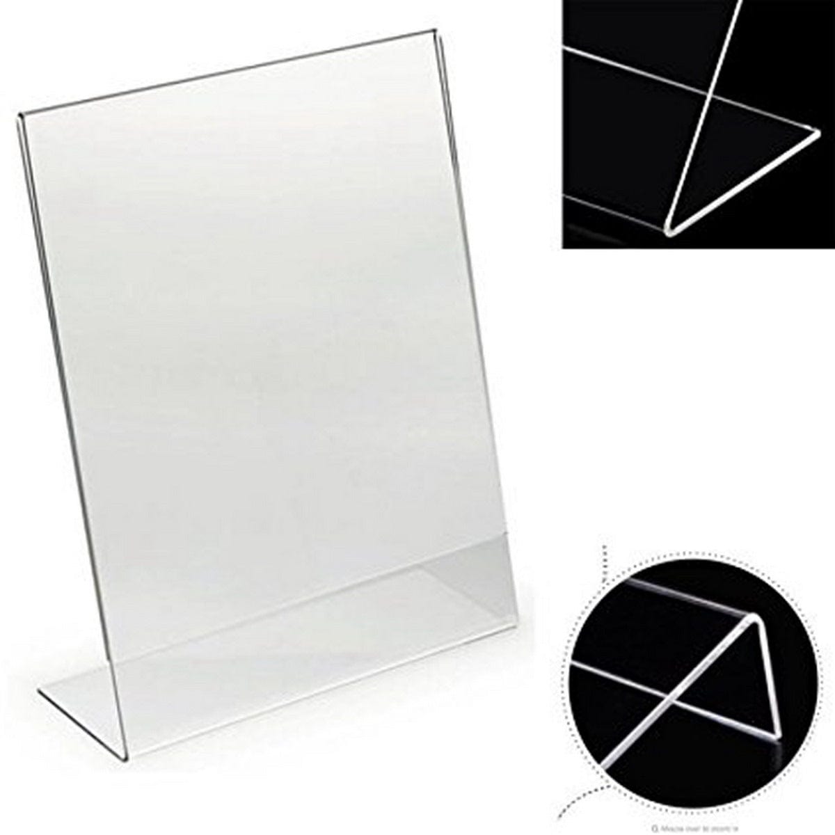 jags-mumbai Acrylic Display Stands Compact and Convenient: The Acrylic Paper Stand for A6 4x6-sized Documents and Photos