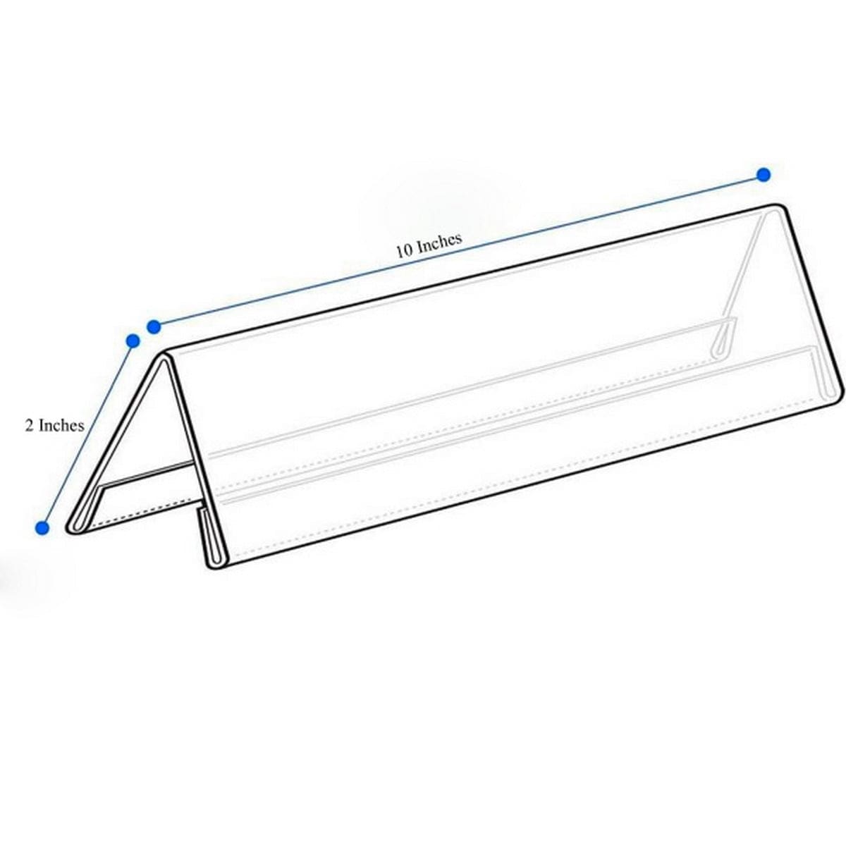 jags-mumbai Acrylic Display Stands Professional and Personalized: The Acrylic Name Holder 2mm for Identifying and Branding V 10x2