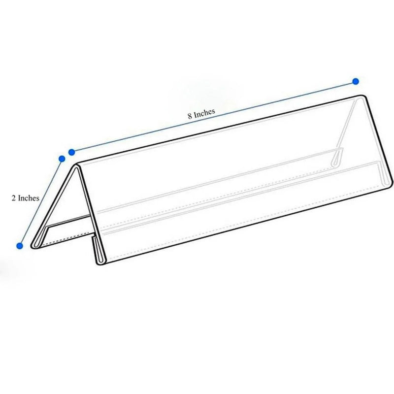 jags-mumbai Acrylic Display Stands Professional and Personalized: The Acrylic Name Holder 2mm V 8X2
