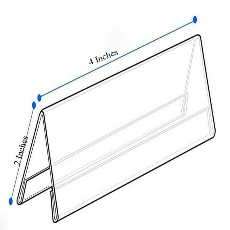 jags-mumbai Acrylic Display Stands Professional and Personalized: The Acrylic Name Holder for Identifying and Branding  V 4X2