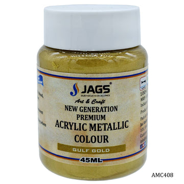 jags-mumbai Acrylic & Glass Colours Acrylic Metallic Col 45Ml Gulf Gold Code 111 AMC408