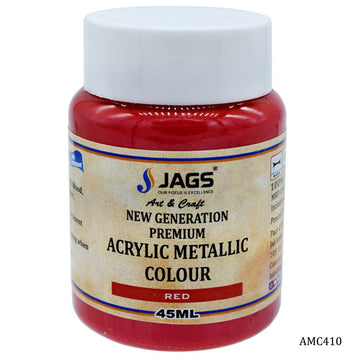 jags-mumbai Acrylic & Glass Colours Acrylic Metallic Col 45Ml Red Code 509 AMC410