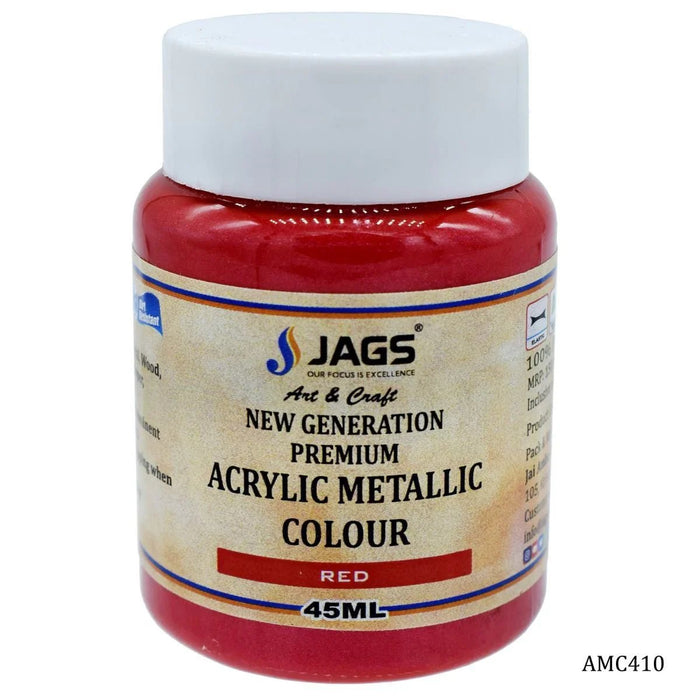 Acrylic Metallic Colour 45Ml Red Code 509 AMC410