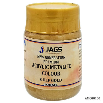 jags-mumbai Acrylic & Glass Colours Acrylic Metallic Col.Gulf Gold 111 AMCGG100