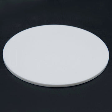Acrylic Sheet White Round 3MM 4 Inch WAPSR44