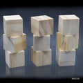 jags-mumbai Acrylic & Wooden Cutout Wooden Block Square 2CM 9Pcs WB2CM