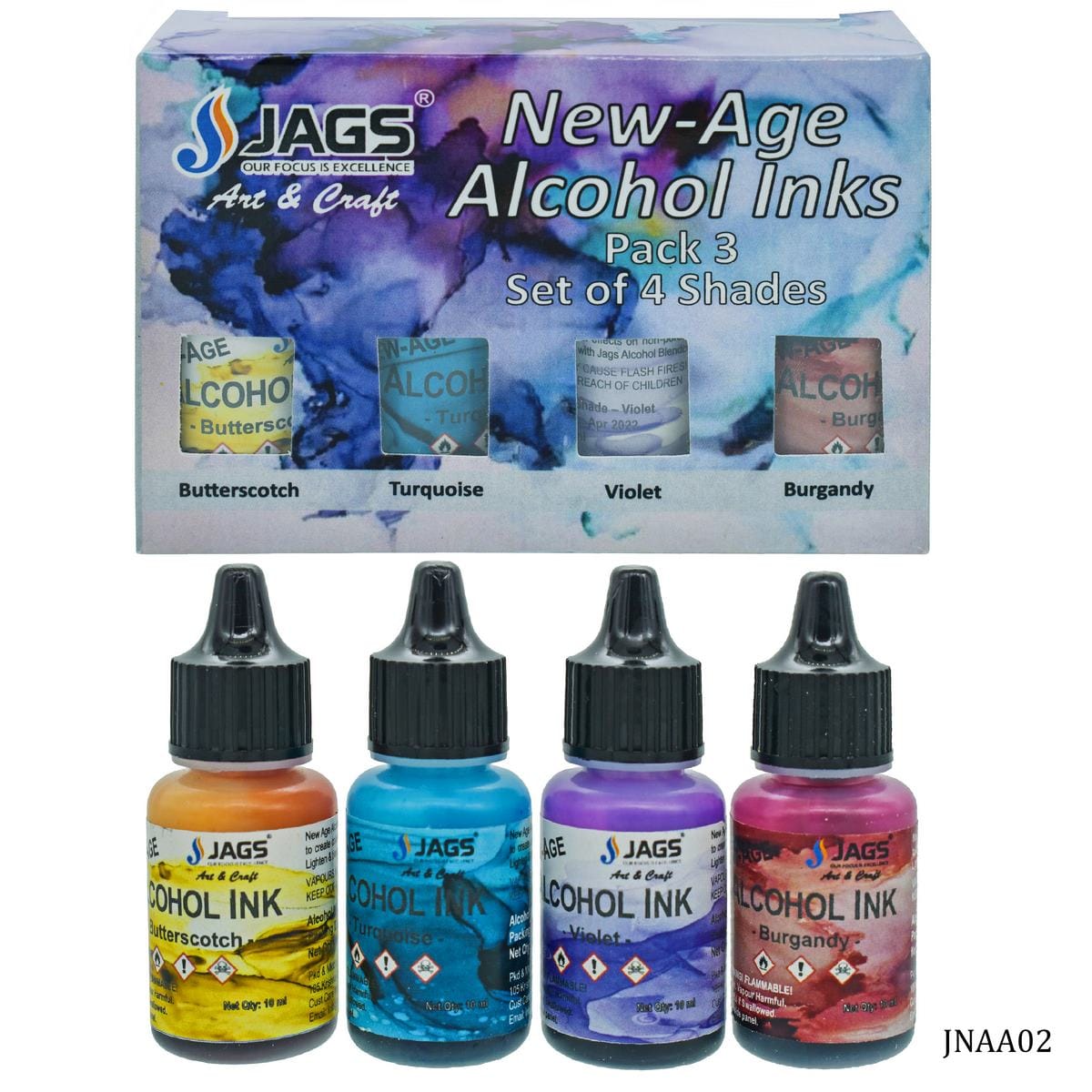 jags-mumbai Alcohol Ink Jags New Age Alcohol Ink Mini Pack SetOf4 JNAA02