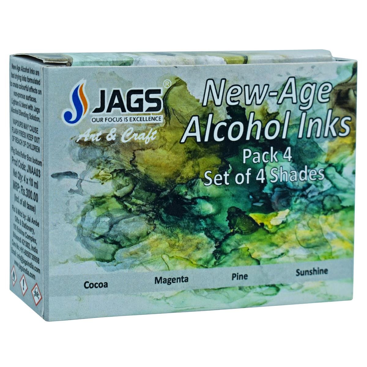 jags-mumbai Alcohol Ink Jags New Age Alcohol Ink Mini Pack SetOf4 JNAA03