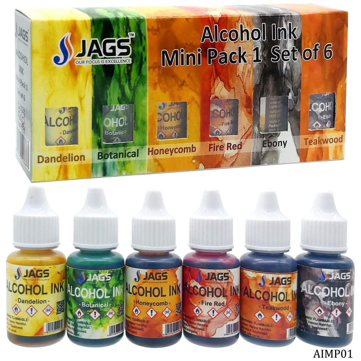 Alcohol Ink Mini Pack 1 - Set of 6 AIMP01 – Inkarto