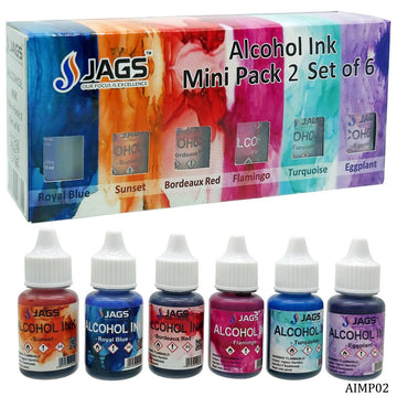 jags-mumbai Alcohol Inks Alcohol Ink Mini Pack 2 - Set of 6 AIMP02