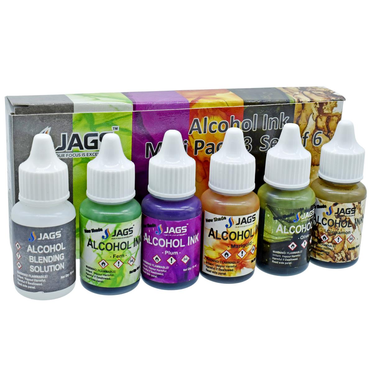 jags-mumbai Alcohol Inks Alcohol Ink Mini Pack 3 - Set of 6 AIMP03