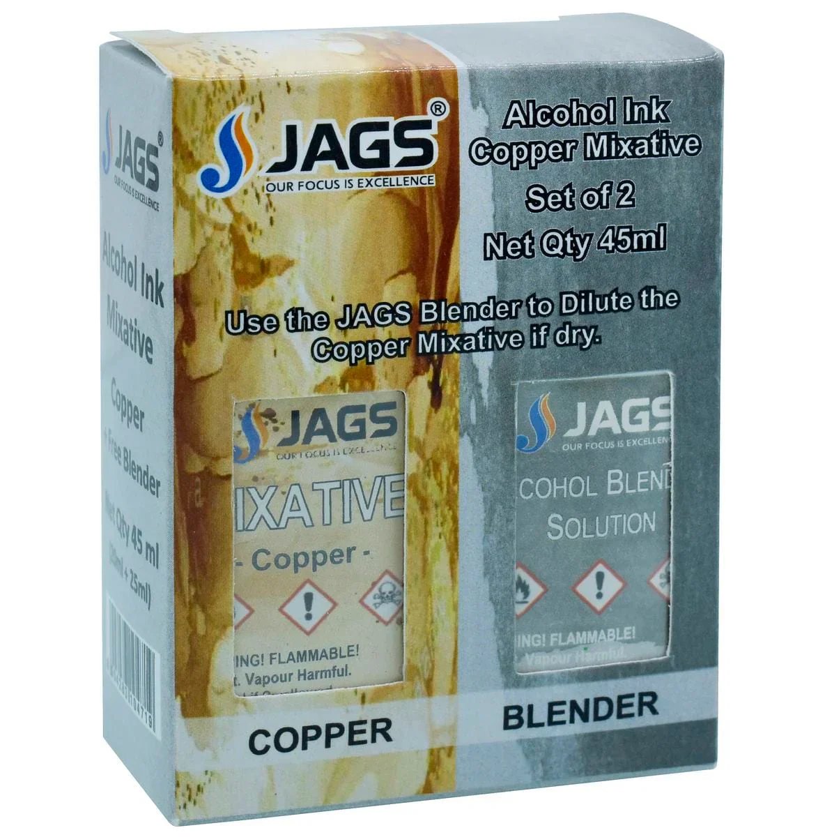 jags-mumbai Alcohol Inks Alcohol Ink Mixative 25ML Copper AI2MC00