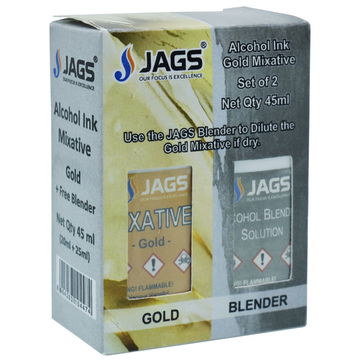 jags-mumbai Alcohol Inks Alcohol Ink Mixative 25ML Gold AI2MG00