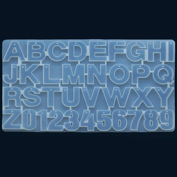 (Quick Drying) ABCD- Alphabet resin mold with keychain ring hole (silicon mold)- Premium Quality