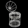 jags-mumbai Artificial Bird & Cage Bird Cage Metal 3pcs Set