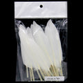 jags-mumbai Artificial Feather Feather Artificial Small White Colour 20pcs CFS-WE