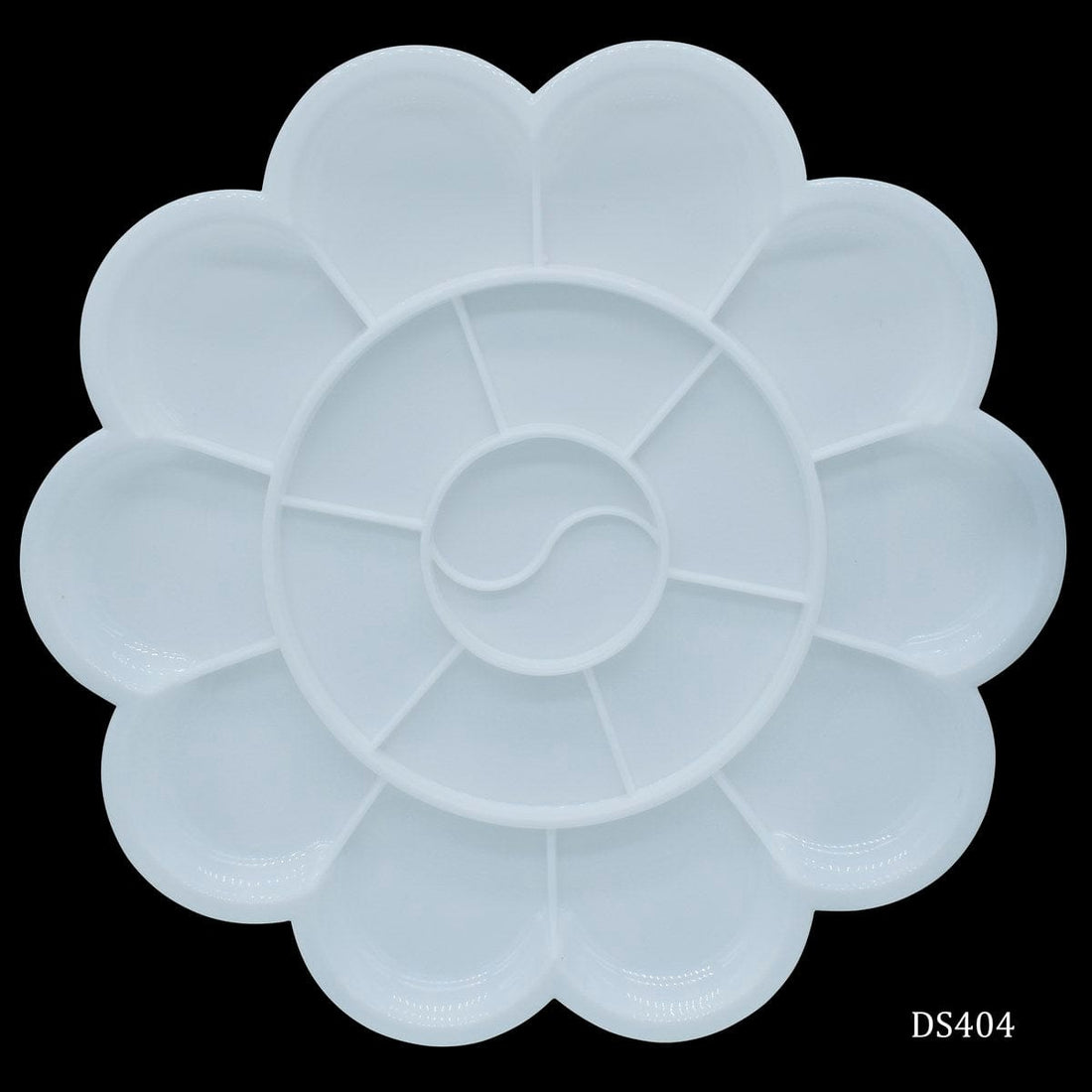 jags-mumbai Artificial Flower Add a Touch of Artistry with Our Round Flower Medium Colour Mixing Plate DS404