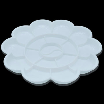 Add a Touch of Artistry with Our Round Flower Medium Colour Mixing Plate DS404
