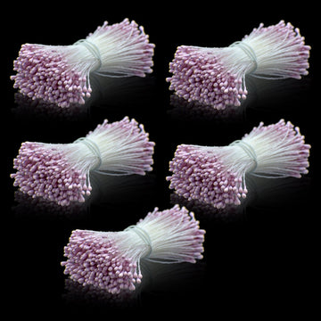 Artificial Flower Pollens Pack Of 5 Light Purple