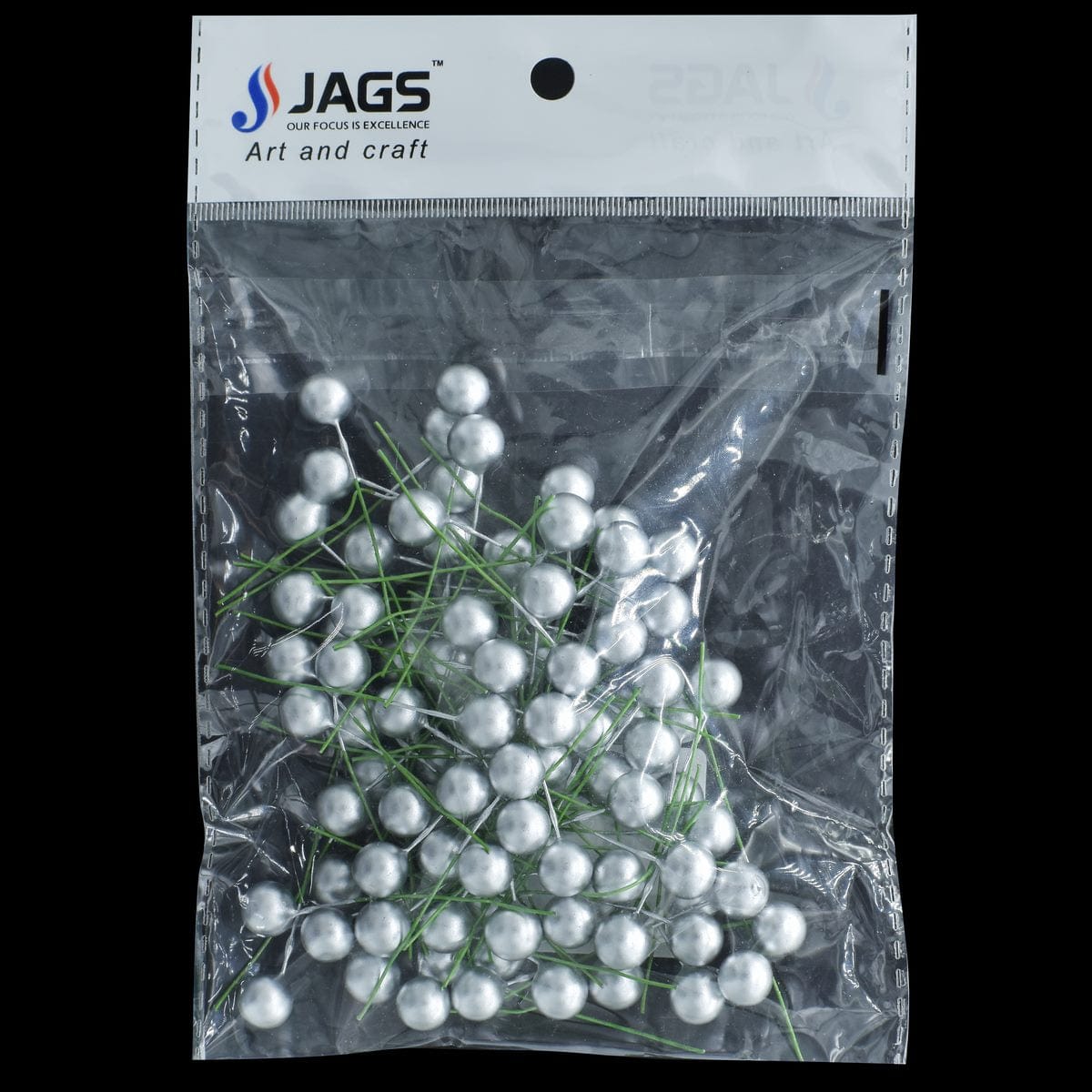 jags-mumbai Artificial Flower Artificial Flower Polons 1.0 CM Silver