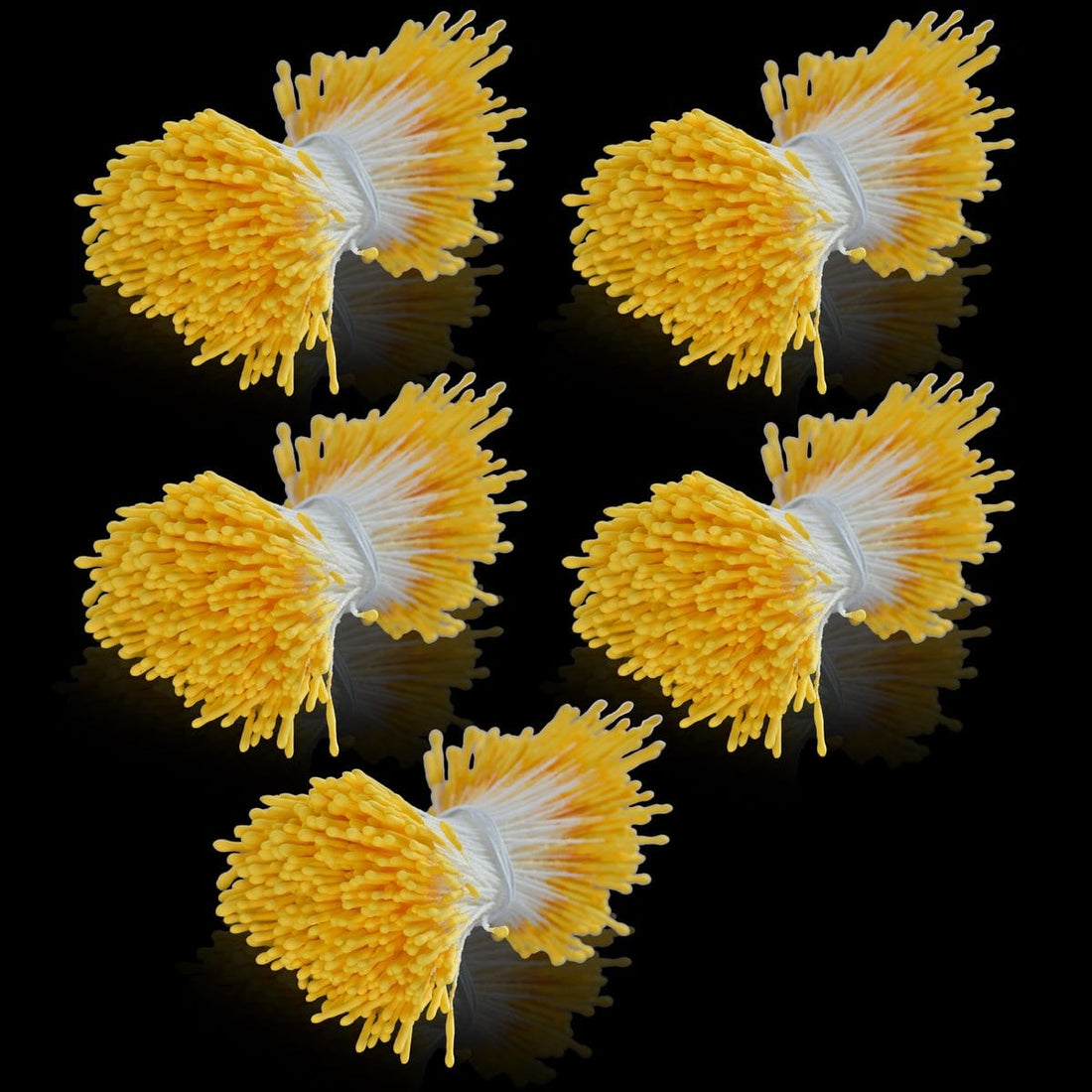 jags-mumbai Artificial Flower Artificial Flower Polons Pack Of 5 Rice Yellow