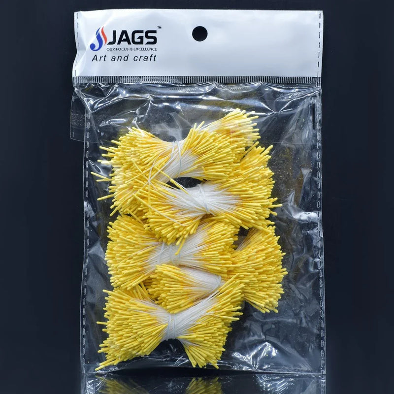 jags-mumbai Artificial Flower Artificial Flower Polons Pack Of 5 Rice Yellow
