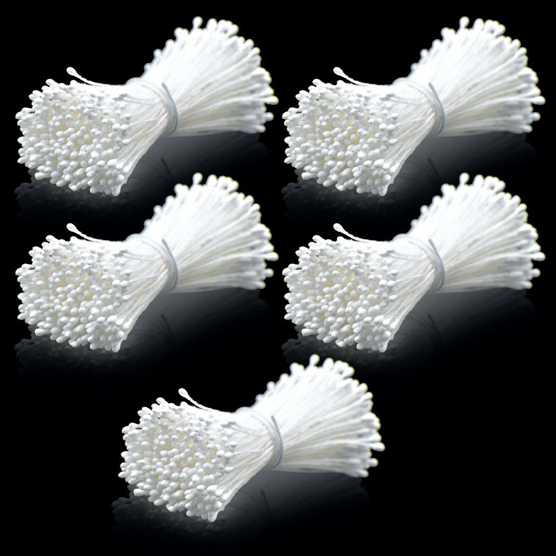 jags-mumbai Artificial Flower Artificial Flower Polons Pack Of 5 White