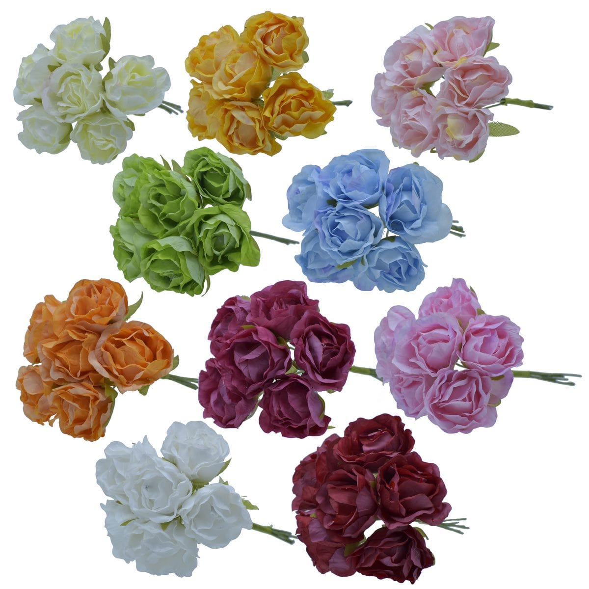 jags-mumbai Artificial Flowers Art Cloth Flower (AY-2204) 60Pcs AY-2204