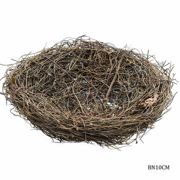 jags-mumbai Artificial grass Bird nest for decor & diy projects 10 Cm (Birds not included)- Contain 1 Unit