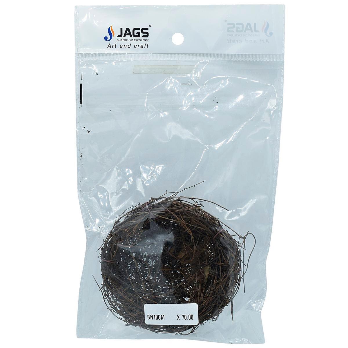 jags-mumbai Artificial grass Bird nest for decor & diy projects 10 Cm (Birds not included)- Contain 1 Unit
