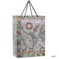 jags-mumbai Bag Jags Paper Bag Big Antique World Old Map B4 JPBB01