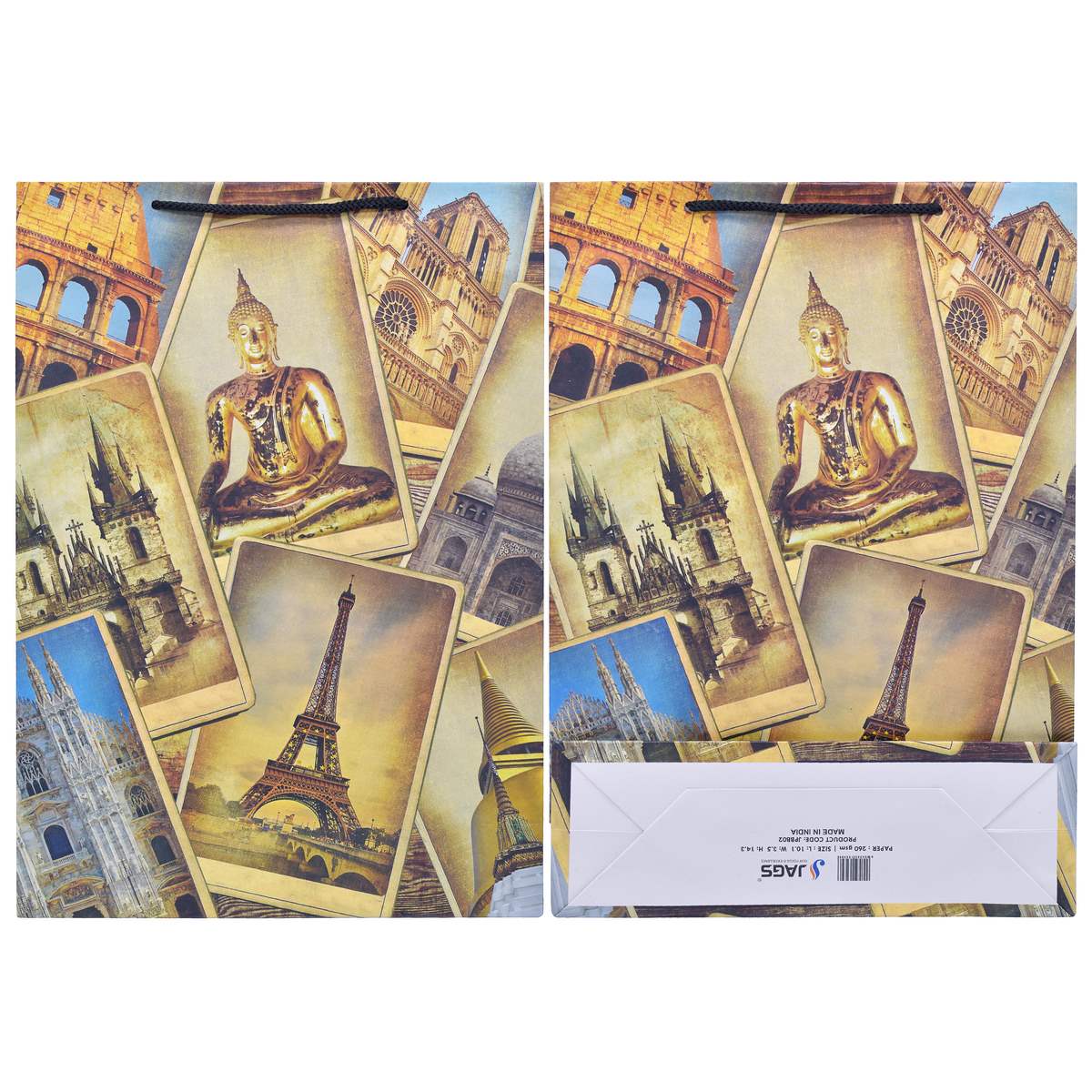 jags-mumbai Bag Jags Paper Bag Big Vintage Collage Cards B4 JPBB02 (Contain 1 Unit2)