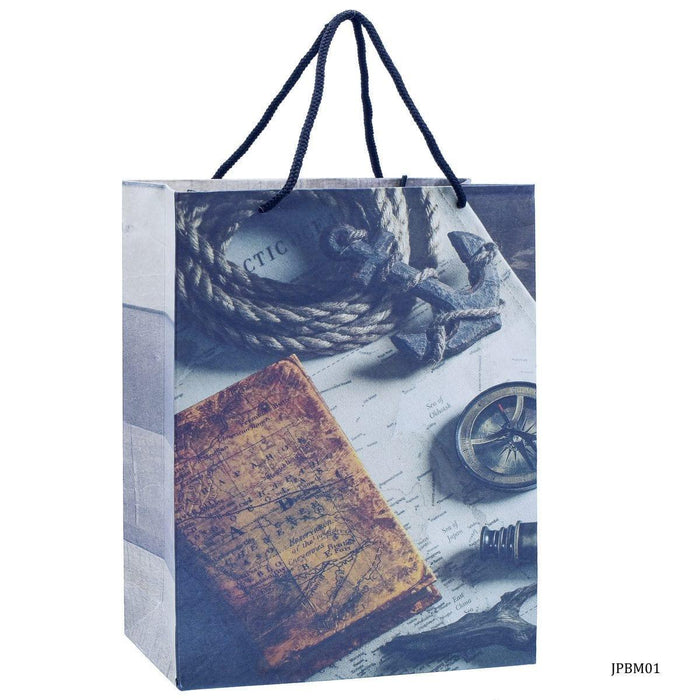 Jags Paper Bag Medium Nautical Instruments A4 JPBM01 Pack of 12 Pcs