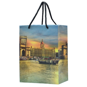 Jags Paper Bag Small (A5) Gateway of India A5 JPBS02 Pack of 12 Pcs