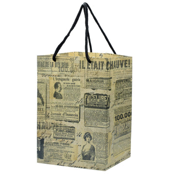 Jags Paper Bag Small Vintage Newspaper A5 JPBS04 Pack of 12 Pcs