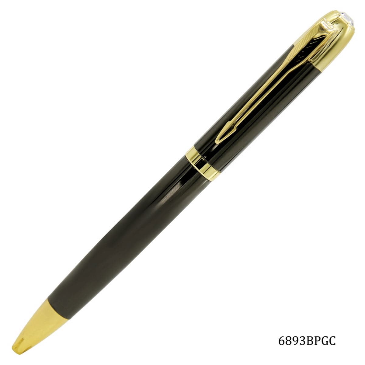 jags-mumbai Ball Pens Ball Pen Black Golden Clip Gun Matte