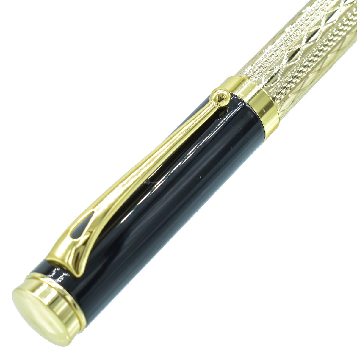 jags-mumbai Ball Pens Ball Pen Half Gold and Black Colour Golden Clip 9158BPHG