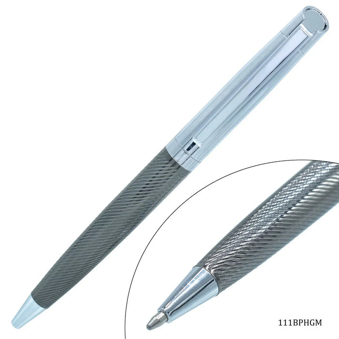 Ball Pen Half Gum Matel and Silver Clip