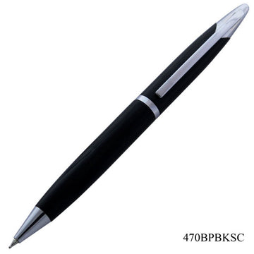 Black Soft Grip Ball Pen - 470BPBKSC