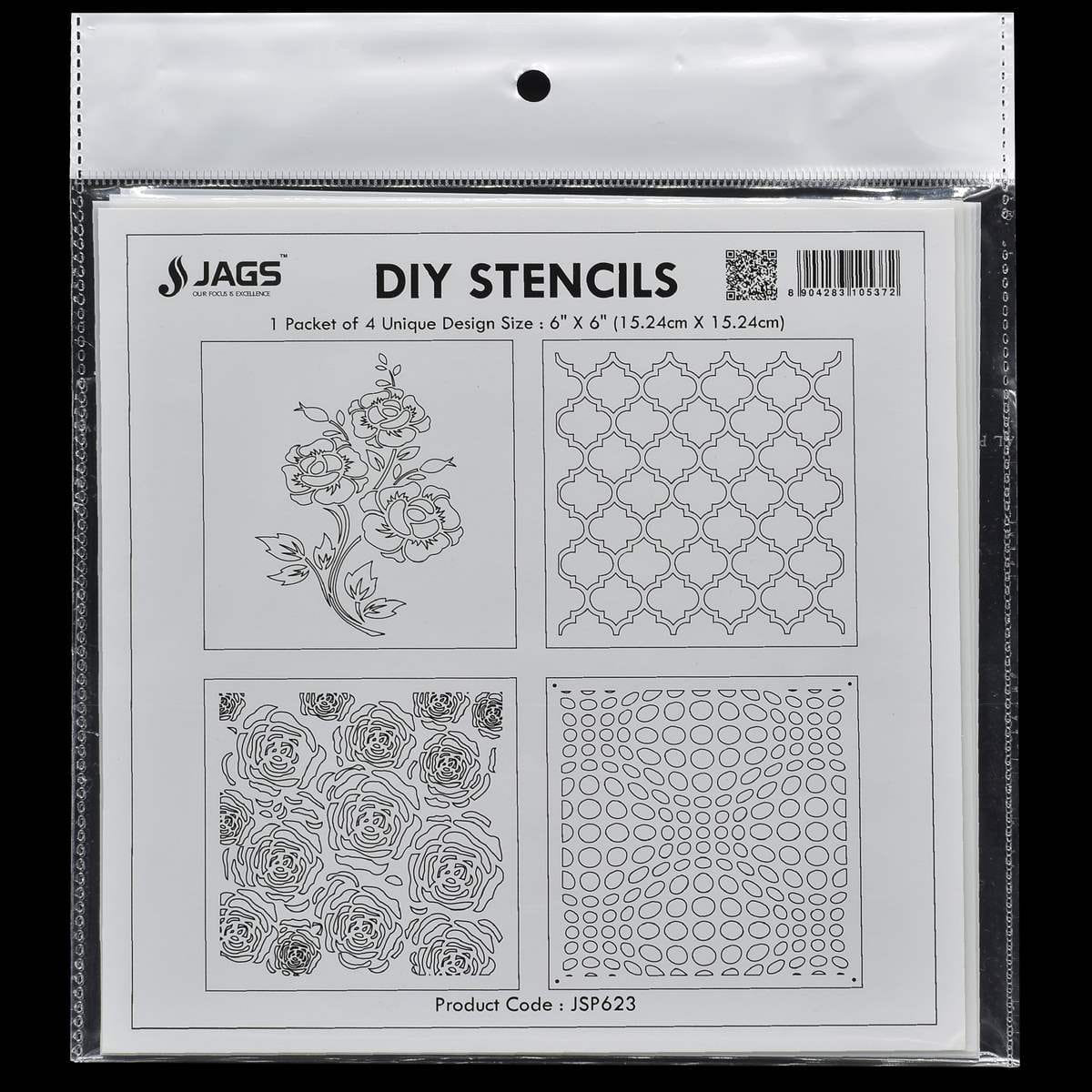 jags-mumbai Balloon & Party Products DIY Stencils(Pack of 4)