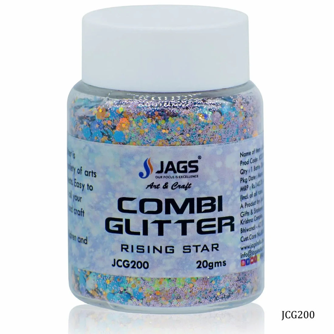 jags-mumbai Balloon & Party Products Jags Combi Glitter 20Gsm Rising Star
