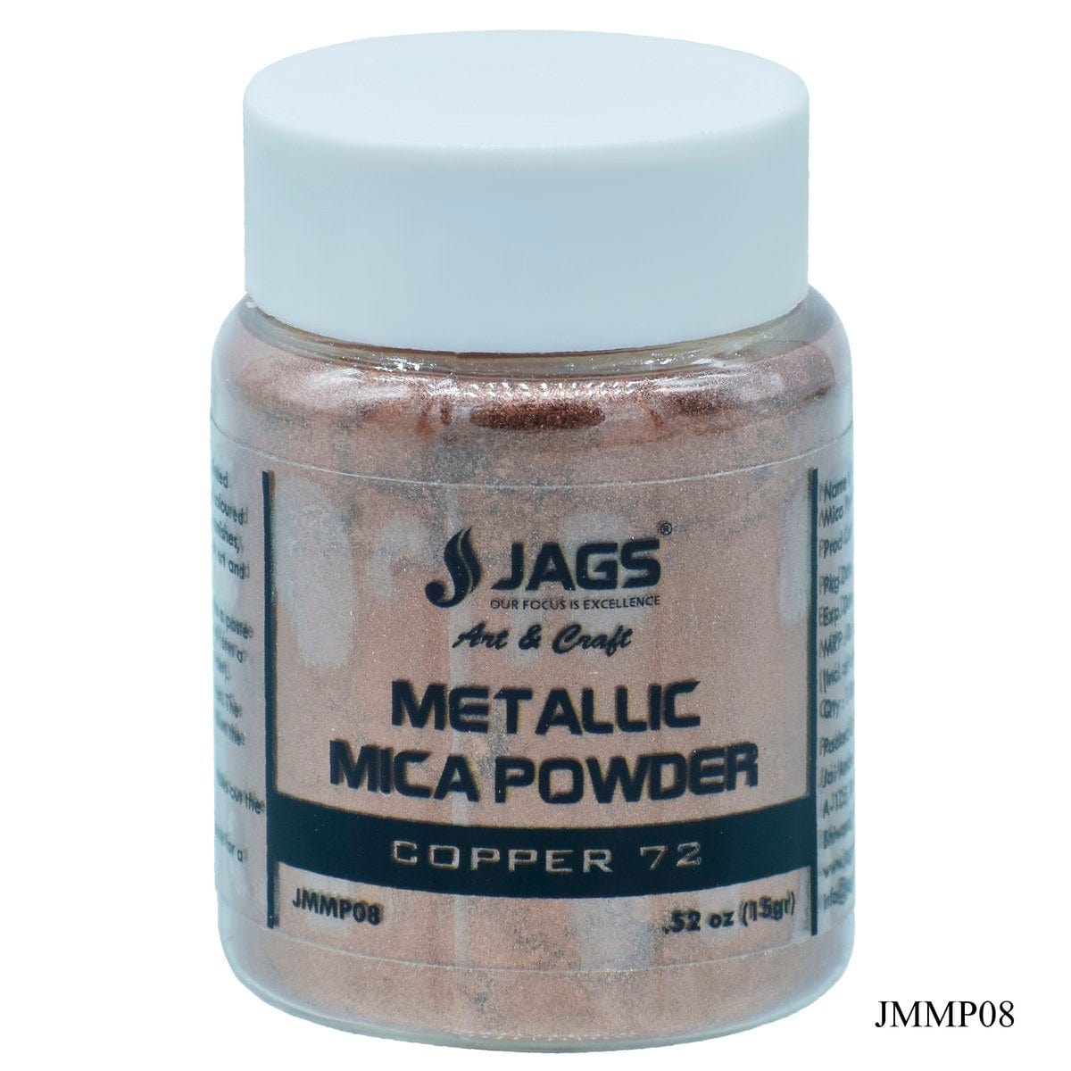 jags-mumbai Balloon & Party Products Jags Metallic Mica Powder Copper 15Gms JMMP08