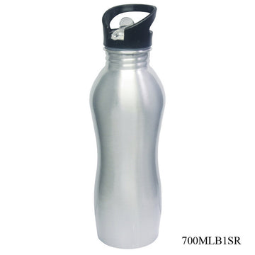Water Bottle 700ml Steel Flip Straw 700MLB1SR