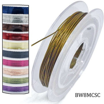 Beading Wire No.3 18M Single Colour I Contain 1 Unit Roll of assorted Color
