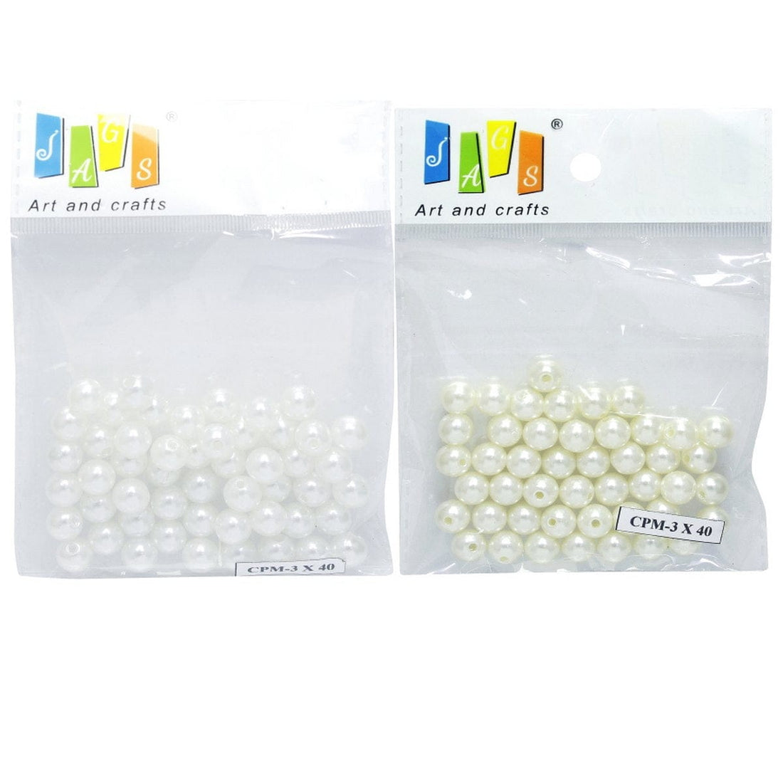 jags-mumbai Beads Craft Pearl Moti 10mm 25gm