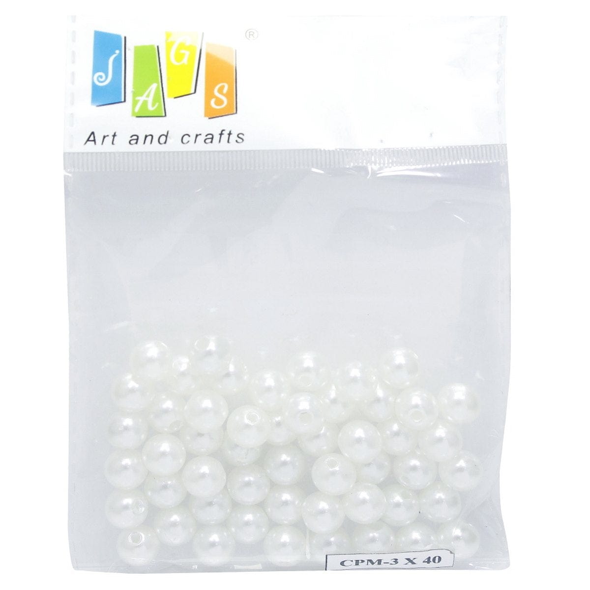 jags-mumbai Beads Craft Pearl Moti 10mm 25gm